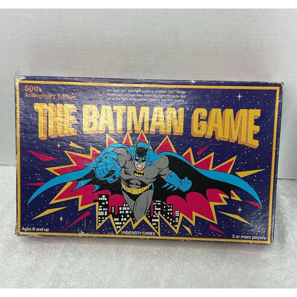 The Batman Game 50th Anniversary Edition Nearly Complete board game
